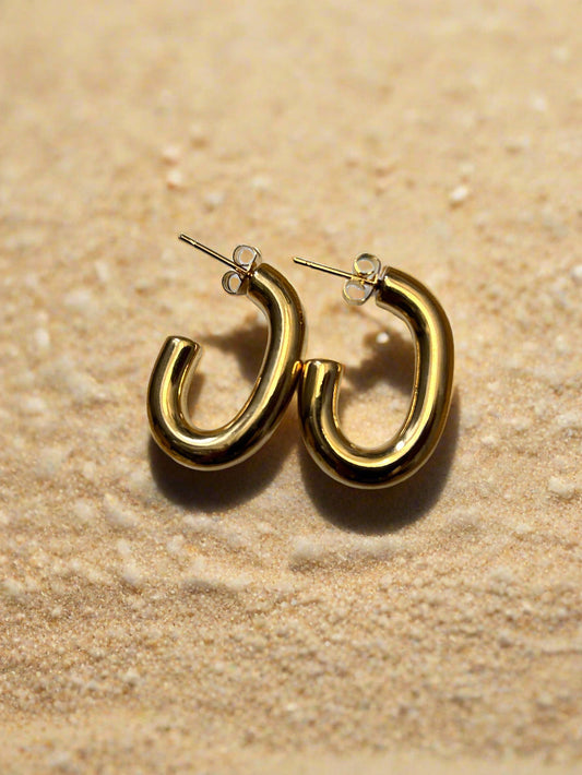 Cairo Gold Looped Earrings